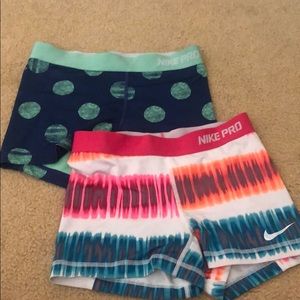 Women’s Nike Pro spandex shorts